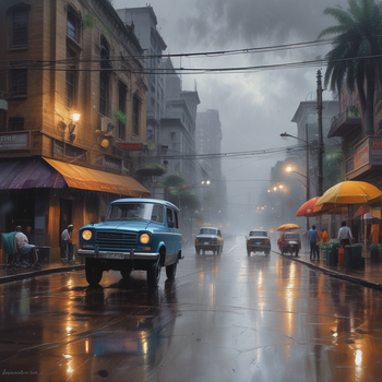 Jerome.C.House (American,1991) Mumbai Rains Today 2025