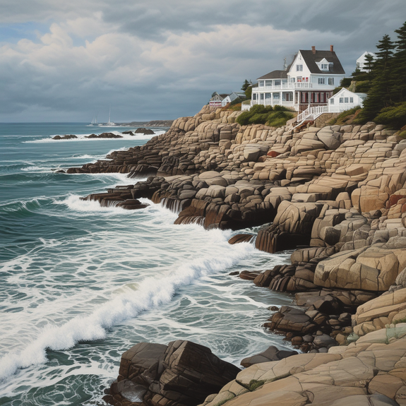 Jerome.C.House (American,1991) Marginal Way Ogunquit Maine 2025