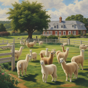 Jerome.C.House (American,1991) Martha's Vineyard Alpaca Farm 2025