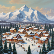 Jerome.C.House (American,1991) Santa Claus Village 2025