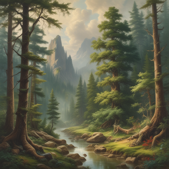 Jerome.C.House (American,1991) Heavenly Forest Atmosphere 2025