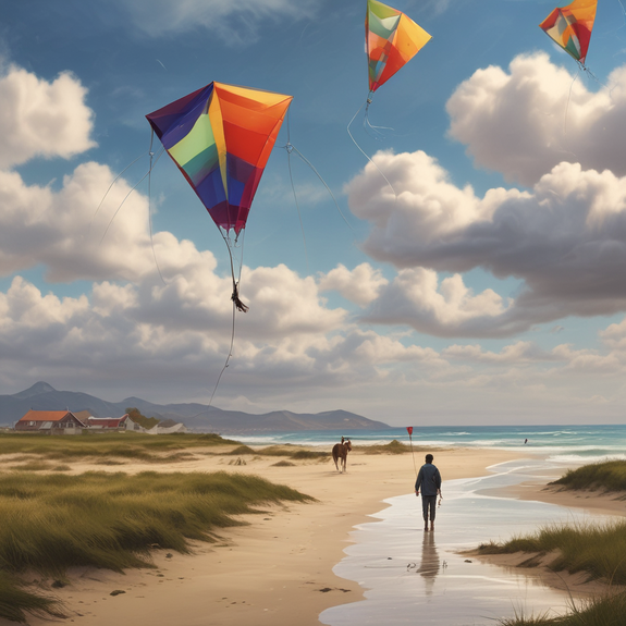 Jerome.C.House (American,1991) Three Sky Kites 2025