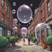 Jerome.C.House (American,1991) Bubble Parade 2025