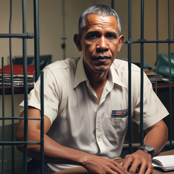 Jerome.C.House (American,1991) Obama In Jail Shocking Arrest In America On Trump Orders, Tulsi Unveils Charges 2025