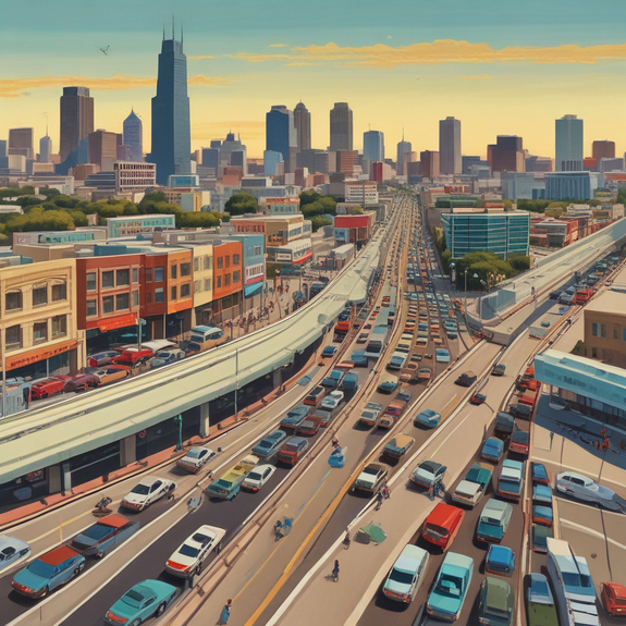 Jerome.C.House (American,1991) San Antonio Traffic 2025