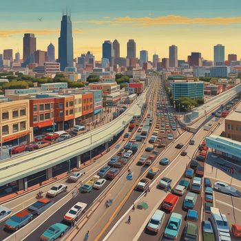 Jerome.C.House (American,1991) San Antonio Traffic 2025