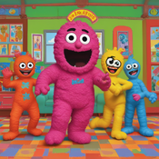 Jerome.C.House (American,1991) Yo Gabba Gabba! Dance! Dance! 2025