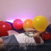 Mouth blow 20 balloons!!