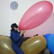 Mouth blow big balloons (non pop) by Alice!!!