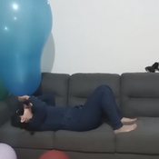 Mouth blow big balloons (non pop) by Alice!!!