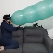 Mouth blow big balloons (non pop) by Alice!!!