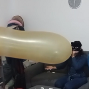 Mouth blow big balloons (non pop) by Alice!!!