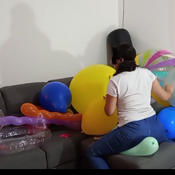 Pop balloons by Alice!! (stp, heel pop, nail to pop)