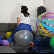 Pop balloons by Alice!! (stp, heel pop, nail to pop)