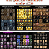 six pack textures for imvu creators offer 8 -16 august  only £20