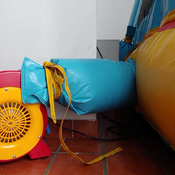 Ary jumps on big bouncy castle !!! barefeet :)