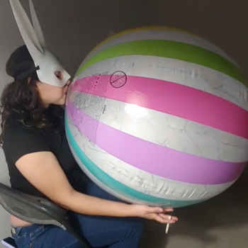 Beachball blow, smoke and pop!!