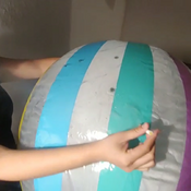 Beachball blow, smoke and pop!!