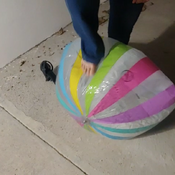 Beachball blow, smoke and pop!!