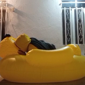 Big duck , small snake and small whale mouth blow!!