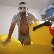 Big duck , small snake and small whale mouth blow!!