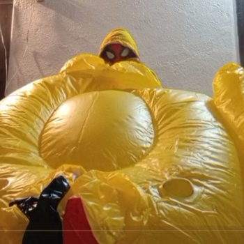 Big duck , small snake and small whale mouth blow!!