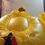 Big duck , small snake and small whale mouth blow!!