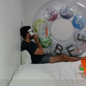 Big inflatable ring mouth blow!!!
