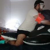 Blow  all the inflatables that i can in 25 minutes