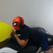 Blow balloons for 1 hour by mouth !!!