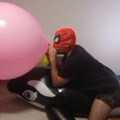 Blow balloons for 1 hour by mouth !!!