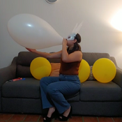 Blow to pop condoms and balloons!!!