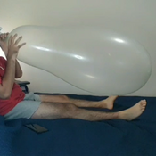 Blowing up 4 balloons in 36 minutes !! non pop!!