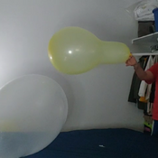 Blowing up 4 balloons in 36 minutes !! non pop!!