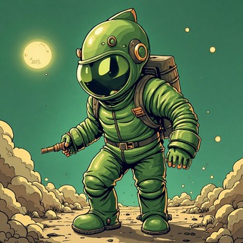 Crazy Rocketman-Green Rocketman (Made by Jerome.C.House (2025)