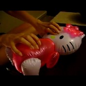 Inflatable hello kitty pop classical video