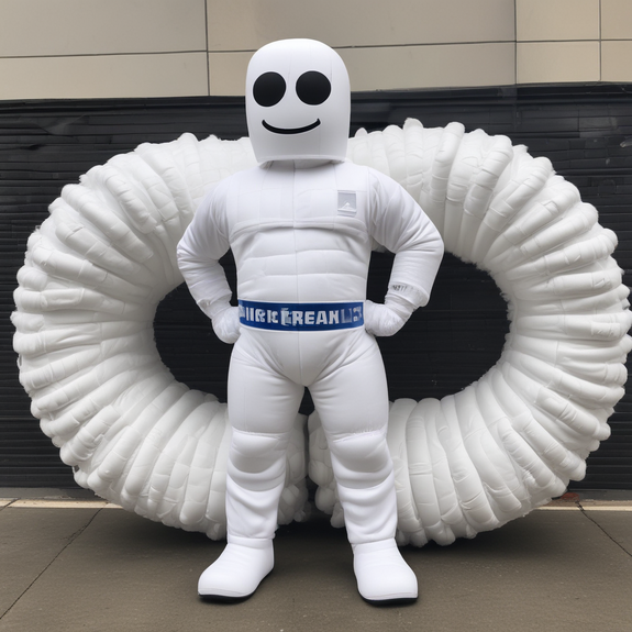 Jerome.C.House (American,1991) In Michelin Tire Costume 2025