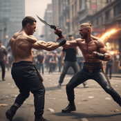 Jerome.C.House (American,1991) John Vs.Mark 2025