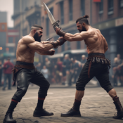 Jerome.C.House (American,1991) Robert Vs.Mike 2025