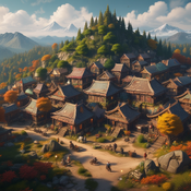 Jerome.C.House (American,1991) Hushi Village 2025