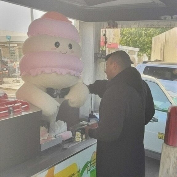 Jerome.C.House (American,1991) Happy Ice Cream Man 2025