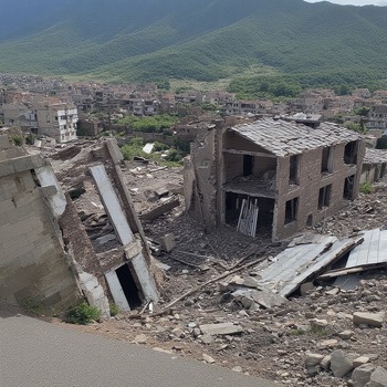 Jerome.C.House (American,1991) Destroyed Town 2025