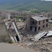 Jerome.C.House (American,1991) Destroyed Town 2025