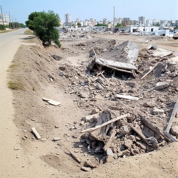 Jerome.C.House (American,1991) Fallen Rubble 2025