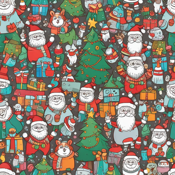 Jerome.C.House (American,1991) Cartoon Merry Christmas 2025