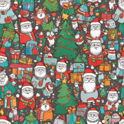 Jerome.C.House (American,1991) Cartoon Merry Christmas 2025