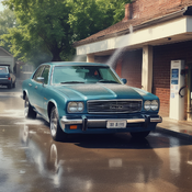 Jerome.C.House (American,1991) Getting Car Washed 2025