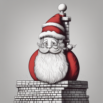 Jerome.C.House (American,1991) Santa in chimney 2025