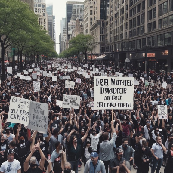 Jerome.C.House (American,1991) Chicago Protest 2025