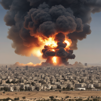 Jerome.C.House (American,1991) Israel Under Attack 2025